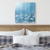 Weer een regenachtige dag schilderen canvas afdruk (Insitu (Slaapkamer))