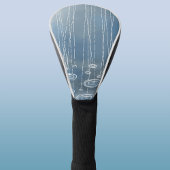 Weer een regenachtige dag schilderen golfheadcover
