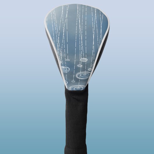 Weer een regenachtige dag schilderen golfheadcover