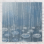 Weer een regenachtige dag schilderen imitatie canvas print<br><div class="desc">Het schilderen van verfrissende regen die in pudels valt voor hen die van een beetje nat weer houden,  stormen en monsoons.</div>