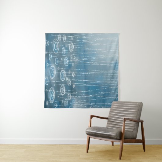 Weer een regenachtige dag schilderen wandkleed (In Situ (horizontaal))