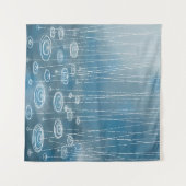 Weer een regenachtige dag schilderen wandkleed (Voorkant (horizontaal))