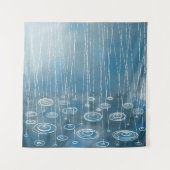 Weer een regenachtige dag schilderen wandkleed (Voorkant)