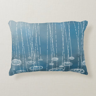 Weer een regenachtige dag weetherschilderen accent kussen