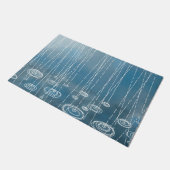 Weer een regenachtige dag weetherschilderen deurmat (Schuin)