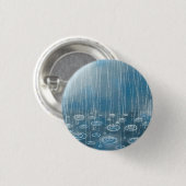 Weer een regenachtige dag weetherschilderen ronde button 3,2 cm (Voorkant /achterkant)