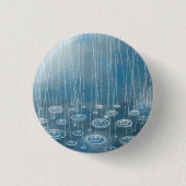 Weer een regenachtige dag weetherschilderen ronde button 3,2 cm (Voorkant)