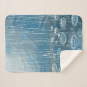 Weer een regenachtige dag weetherschilderen sherpa deken (Voorkant (horizontaal))