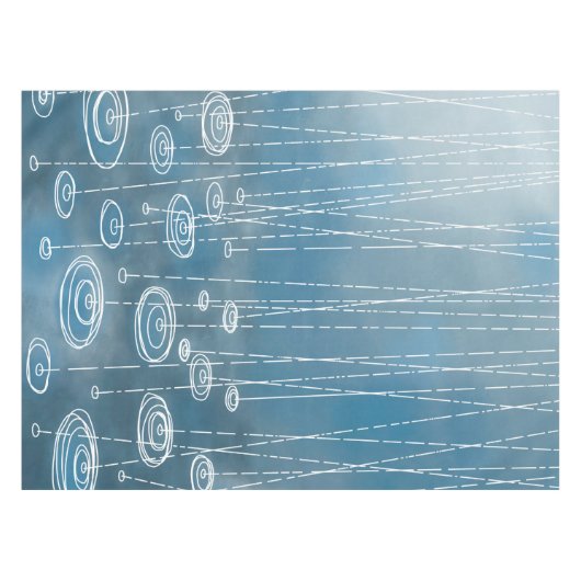 Weer een regenachtige dag weetherschilderen tafelkleed (Voorkant (Horizontaal))