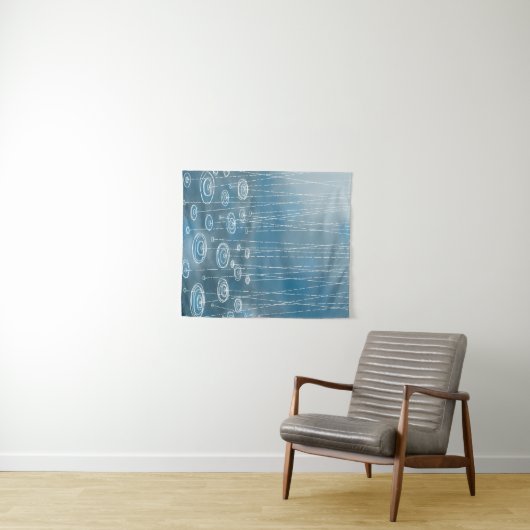 Weer een regenachtige dag weetherschilderen wandkleed (In Situ (horizontaal))