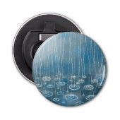 Weer een regendag button flesopener (Voorkant)