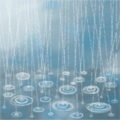 Weer een regendag sticker (Voorkant)