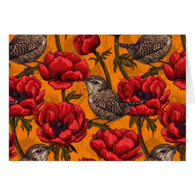 Weer een rode anemontuin (Voorkant Horizontaal)