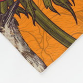 Weer een rode anemontuin fleece deken (Hoek)