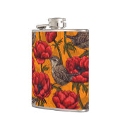 Weer een rode anemontuin heupfles (Links)