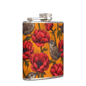 Weer een rode anemontuin heupfles (Rechts)