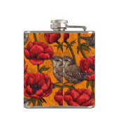 Weer een rode anemontuin heupfles (Achterkant)