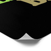 Weer een T-shirt met minder plastic tas Poster (Hoek)