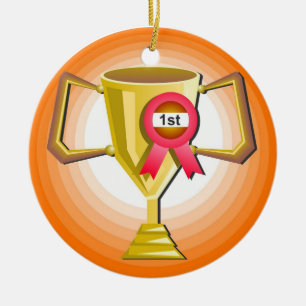 Weer een trofee keramisch ornament