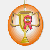 Weer een trofee keramisch ornament (Links)