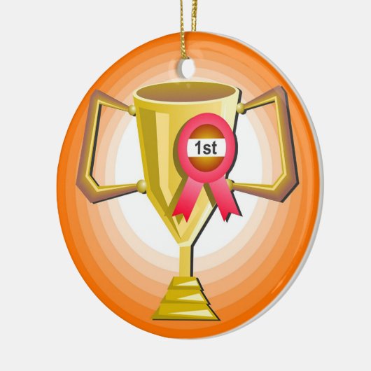 Weer een trofee keramisch ornament (Links)