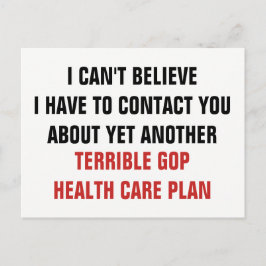 Weer een vreselijk GOP-zorgplan Briefkaart