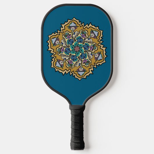Weer een weekend Doodle Pickleball Paddle (Voorkant)