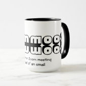 Weer een ZOOM bijeenkomst | Mok (Voorkant rechts)