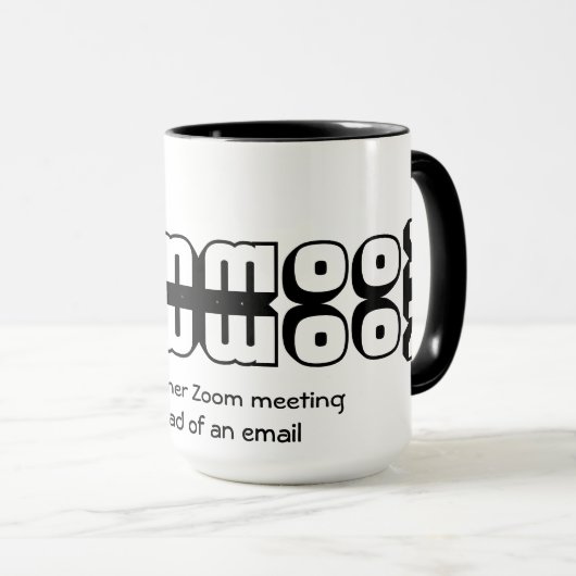 Weer een ZOOM bijeenkomst |  Mok (Voorkant rechts)