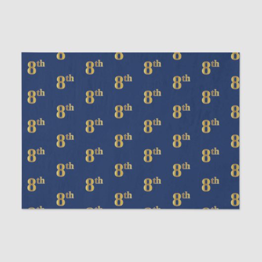 Weer, Faux Gold 8e (achtste) Event Tissue Paper Tissuepapier (Voorkant)