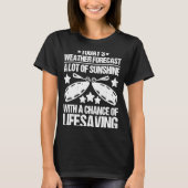 Weer Forecast Lifesaver T-shirt (Voorkant)
