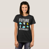 Weer Forecasting Meteorology Future Meteorologi T-shirt (Voorkant volledig)