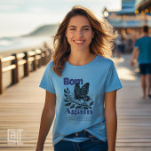 Weer geboren Christelijk Jesus Butterfly Motif Ins Tri-Blend Shirt