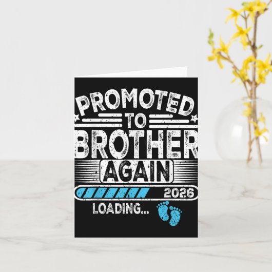 Weer gepromoveerd tot broeder Est. 2026 Loading Fu Kaart (Gele Bloem)