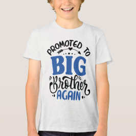 weer gepromoveerd tot grote broer Peuter Jongen Gr Tri-Blend Shirt