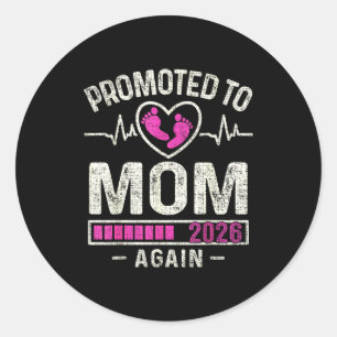 weer gepromoveerd tot mama 2026 baby verwacht binn ronde sticker