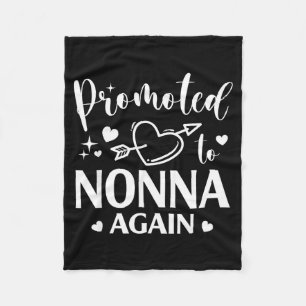 weer gepromoveerd tot nonna hart pijl matching  fleece deken