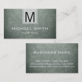 Weer getextureerd monogram visitekaartje (Voorkant / Achterkant)