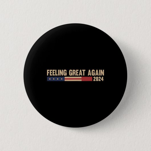 Weer geweldig voelen Trump 2024 Ronde Button 5,7 Cm (Voorkant)