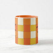 Weer Geweven Dag Sinaasappel en Geel Mok (Midden)