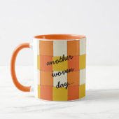 Weer Geweven Dag Sinaasappel en Geel Mok (Links)