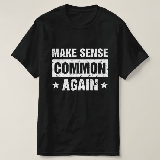 Weer gezond verstand t-shirt (Design voorkant)
