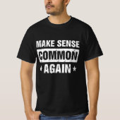 Weer gezond verstand t-shirt (Voorkant)