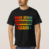Weer gezond verstand t-shirt (Voorkant)