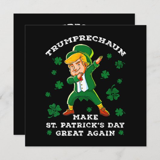 Weer grappige Trump maakt St Patrick's Day weer ge (Voorkant / Achterkant)