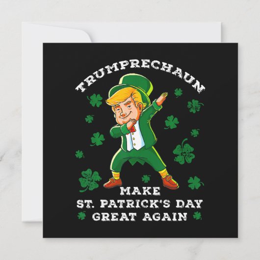 Weer grappige Trump maakt St Patrick's Day weer ge (Achterkant)