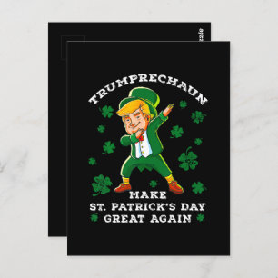 Weer grappige Trump maakt St Patrick's Day weer ge Briefkaart