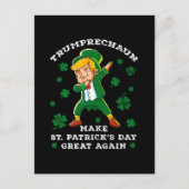Weer grappige Trump maakt St Patrick's Day weer ge Briefkaart (Voorkant)