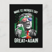 Weer grappige Trump maakt St Patrick's Day weer ge Feestdagenkaart (Voorkant)