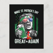 Weer grappige Trump maakt St Patrick's Day weer ge Informatiekaartje (Voorkant)